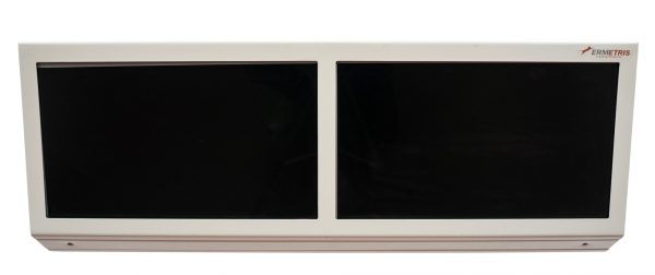 DOUBLE SIDE MONITOR WITH 2 X 20″ LCD DISPLAY 2 ERMETRIS FRONT